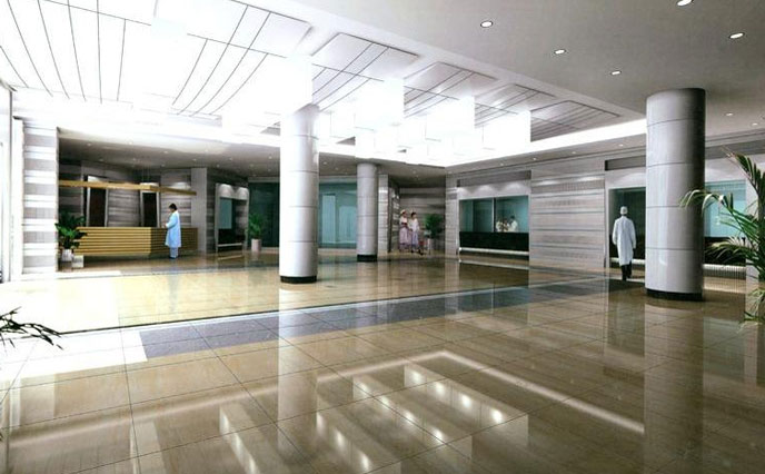 醫(yī)院大廳地面磨損嚴(yán)重失去光澤怎么辦?