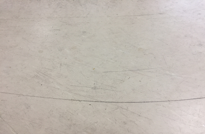 醫(yī)院門診地膠地板保養(yǎng)翻新前