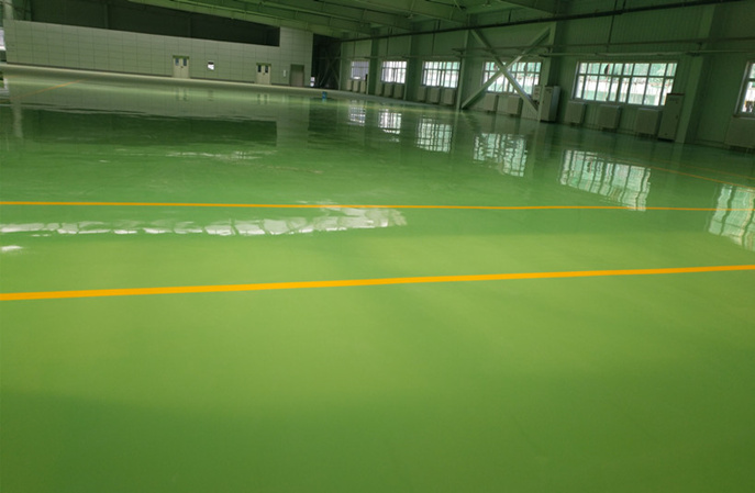 塑立得對環(huán)氧地坪翻新后