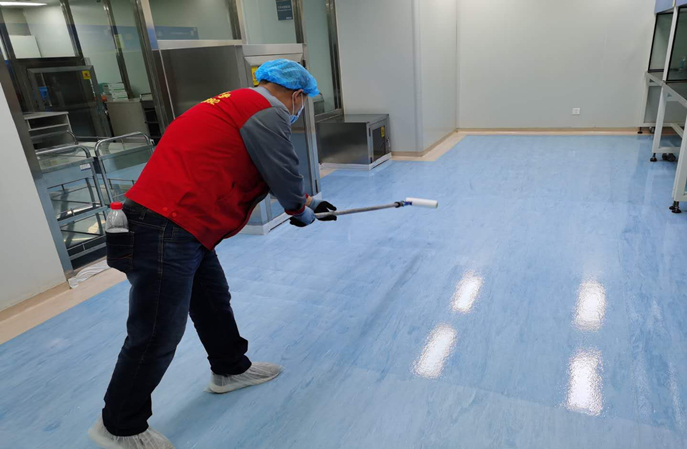 塑立得對醫(yī)院塑膠地板保養(yǎng)翻新中